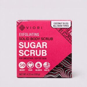 Viori Coconut Sugar Scrub Bar- (4.23 oz) New in Box - Fast Shipping